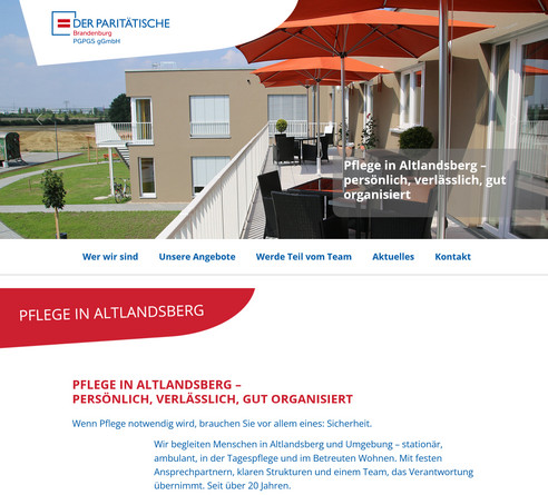 Der Paritätische Brandenburg: Paritätische Gesellschaft für Pflege, Gesundheit und Sozialdienste (PGPGS) gemeinnützige GmbH Der Paritätische Brandenburg: Paritätische Gesellschaft für Pflege, Gesundheit und Sozialdienste (PGPGS) gemeinnützige GmbH